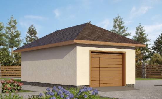 040-001-П Проект гаража из газосиликатных блоков Скопин | Проекты одноэтажных домов от House Expert