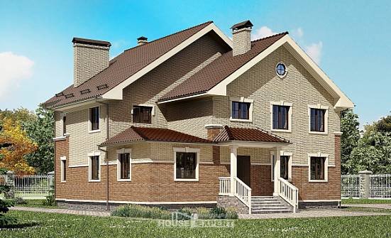 300-004-Л Проект двухэтажного дома, большой загородный дом из теплоблока Сасово | Проекты домов от House Expert