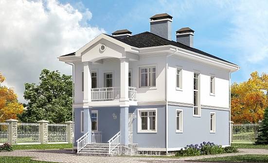120-001-П Проект двухэтажного дома, простой дом из арболита Сасово | Проекты домов от House Expert