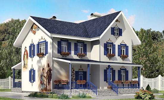 180-003-П Проект двухэтажного дома, экономичный дом из кирпича Касимов | Проекты домов от House Expert