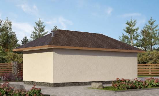 040-001-П Проект гаража из газосиликатных блоков Скопин | Проекты одноэтажных домов от House Expert