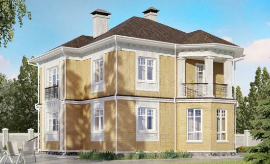 160-001-Л Проект двухэтажного дома, компактный загородный дом из теплоблока Касимов | Проекты домов от House Expert