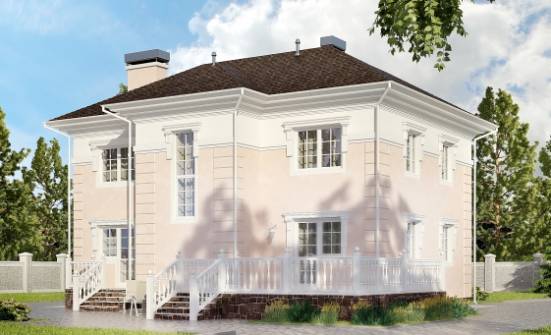 155-005-Л Проект двухэтажного дома, доступный домик из арболита Касимов | Проекты домов от House Expert