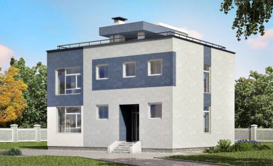 180-005-П Проект двухэтажного дома, просторный коттедж из бризолита Сасово | Проекты домов от House Expert
