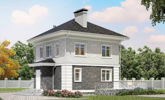 090-003-П Проект двухэтажного дома, скромный загородный дом из керамзитобетонных блоков Касимов | Проекты домов от House Expert