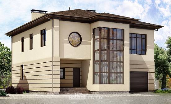300-006-П Проект двухэтажного дома, гараж, классический коттедж из кирпича Сасово | Проекты домов от House Expert