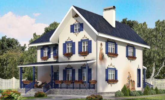 180-003-П Проект двухэтажного дома, экономичный дом из кирпича Касимов | Проекты домов от House Expert