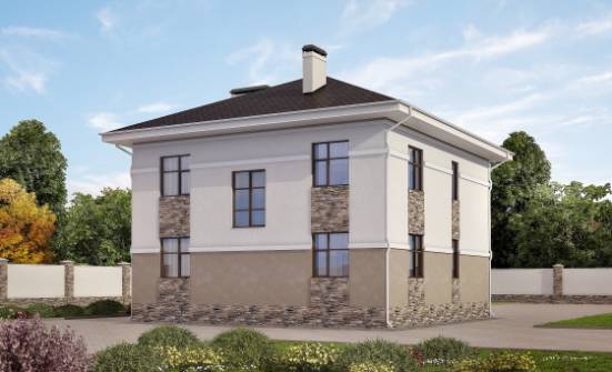 150-014-П Проект двухэтажного дома, бюджетный загородный дом из керамзитобетонных блоков Касимов | Проекты домов от House Expert