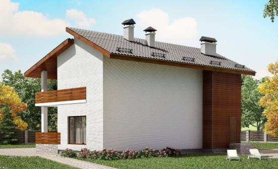 180-009-П Проект двухэтажного дома мансардой, просторный дом из кирпича Скопин | Проекты домов от House Expert