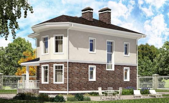 120-001-Л Проект трехэтажного дома, недорогой загородный дом из поризованных блоков Сасово | Проекты домов от House Expert