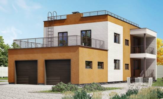 180-012-П Проект двухэтажного дома, гараж, классический домик из кирпича Рязань | Проекты домов от House Expert