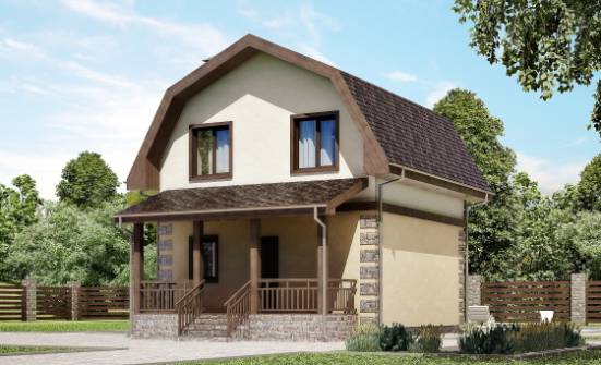 070-004-П Проект двухэтажного дома с мансардой, миниатюрный дом из теплоблока Касимов | Проекты домов от House Expert