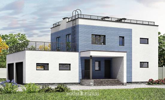 180-012-Л Проект двухэтажного дома, гараж, уютный коттедж из кирпича Рязань | Проекты домов от House Expert