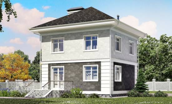 090-003-П Проект двухэтажного дома, скромный загородный дом из керамзитобетонных блоков Касимов | Проекты домов от House Expert