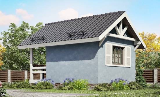 020-001-Л Проект одноэтажного дома, бюджетный домик из бревен Касимов | Проекты домов от House Expert