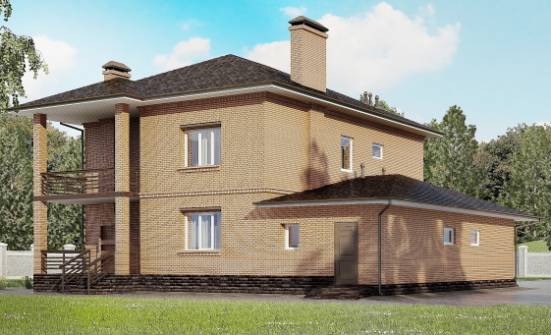 245-003-Л Проект двухэтажного дома, гараж, просторный загородный дом из кирпича Сасово | Проекты домов от House Expert