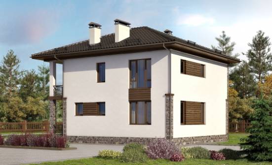 170-005-П Проект двухэтажного дома, классический загородный дом из арболита Сасово | Проекты домов от House Expert