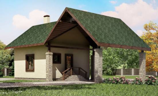 060-001-Л Проект двухэтажного дома мансардой и гаражом, маленький дом из теплоблока Скопин | Проекты домов от House Expert