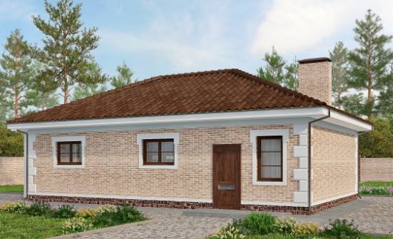 070-005-П Проект гаража из кирпича Рязань | Проекты домов от House Expert