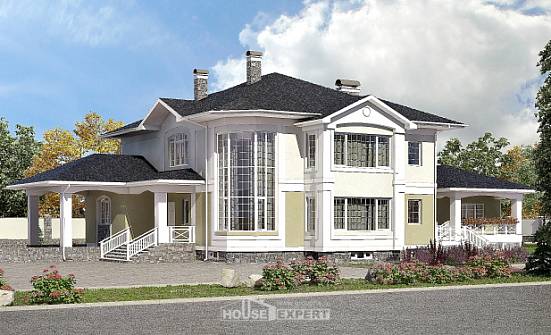 620-001-Л Проект трехэтажного дома, гараж, уютный домик из пеноблока Скопин | Проекты домов от House Expert