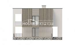 150-017-П Проект двухэтажного дома, доступный коттедж из теплоблока, Скопин