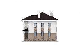 150-014-П Проект двухэтажного дома, скромный коттедж из бризолита, Скопин