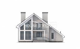 200-007-Л Проект двухэтажного дома с мансардным этажом, гараж, уютный дом из пеноблока Скопин, House Expert