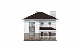 150-014-П Проект двухэтажного дома, современный коттедж из пеноблока, Скопин