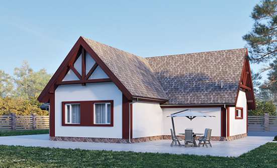 145-002-Л Проект гаража из арболита Рязань | Проекты домов от House Expert