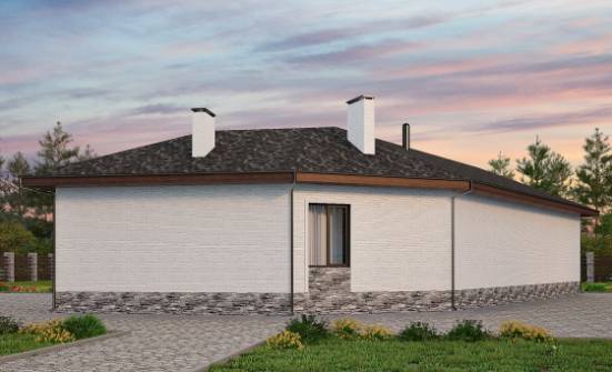 145-001-Л Проект бани из блока Сасово | Проекты одноэтажных домов от House Expert