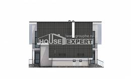 200-007-Л Проект двухэтажного дома мансардный этаж и гаражом, простой коттедж из твинблока, Касимов