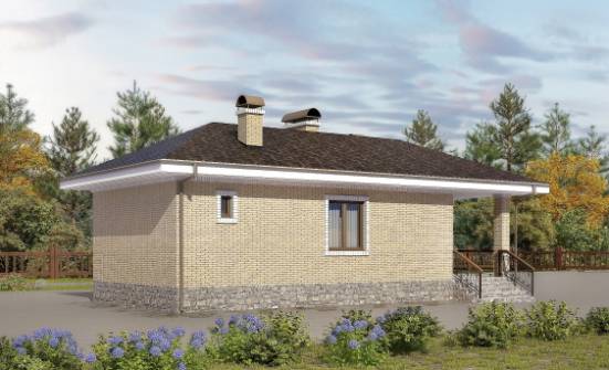 040-002-П Проект бани из бризолита Рязань | Проекты одноэтажных домов от House Expert