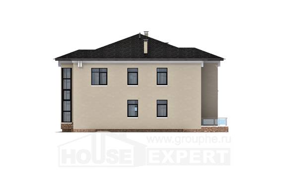 300-005-Л Проект двухэтажного дома, большой домик из кирпича, Сасово