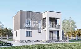 150-017-П Проект двухэтажного дома, простой дом из газобетона, Рязань