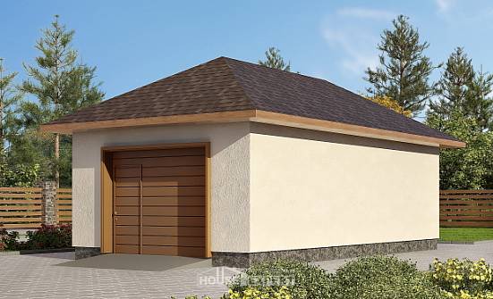 040-001-П Проект гаража из газосиликатных блоков Скопин | Проекты домов от House Expert