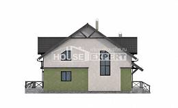 120-003-П Проект двухэтажного дома мансардой, скромный домик из поризованных блоков Сасово, House Expert