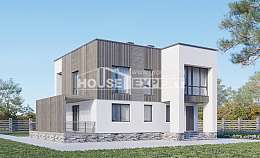 150-017-П Проект двухэтажного дома, уютный дом из газосиликатных блоков Рязань, House Expert