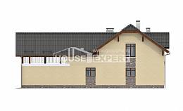 255-003-П Проект трехэтажного дома с мансардой и гаражом, простой коттедж из газобетона Касимов, House Expert