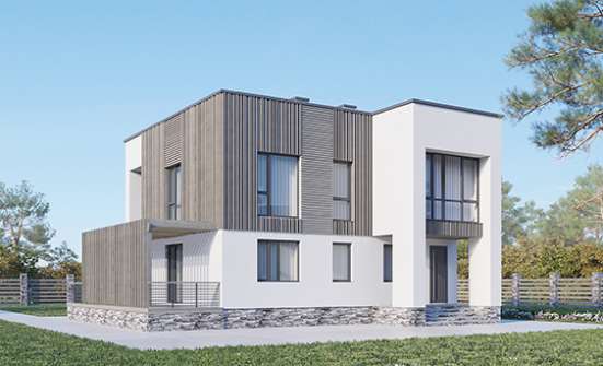 150-017-П Проект двухэтажного дома, классический загородный дом из газобетона, Рязань