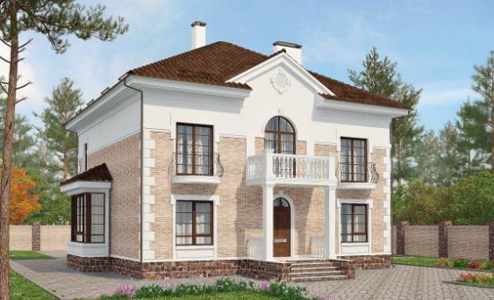 220-008-П Проект двухэтажного дома, простой дом из кирпича, Скопин
