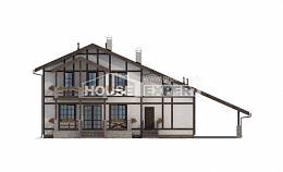 250-002-Л Проект двухэтажного дома с мансардой, гараж, средний загородный дом из кирпича Касимов, House Expert